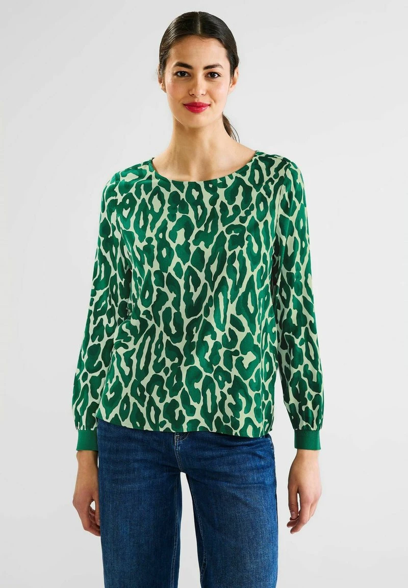 STREET ONE MIT LEO PRINT - Bluse - Grün 8 STREET ONE MIT LEO PRINT - Bluse - Grün – Bild 6