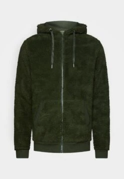 Pier One BORG ZIP-UP JACKET - Fleecejacke - Dark Green -Bekleidungsgeschäft 067adbe3faa7458ba7e980a0b8da5bd4 1