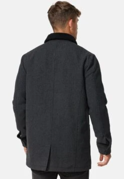 Indicode Jeans FALMO - Kurzmantel - Mini Herringbone Black -Bekleidungsgeschäft 093d77247ad94084b701341ee666099d