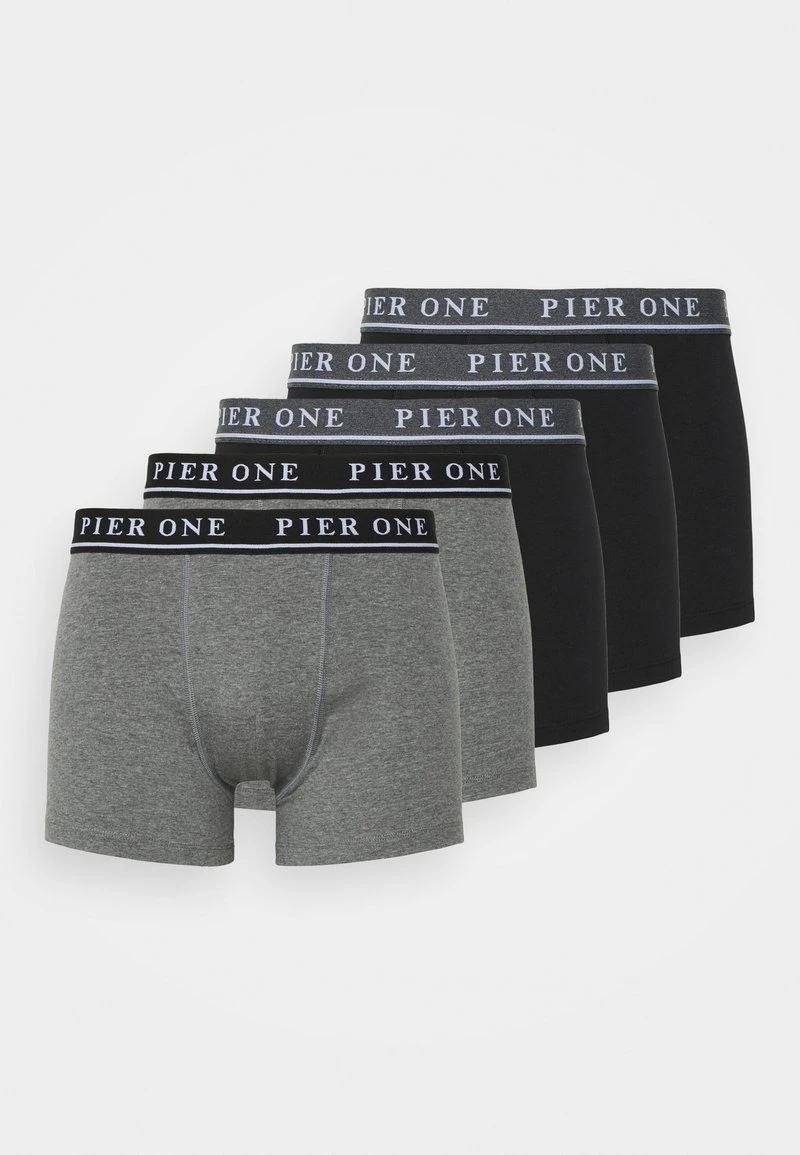 Pier One 5 PACK - Panties - Black/mottled Dark Grey 7 Pier One 5 PACK - Panties - Black/mottled Dark Grey – Bild 5