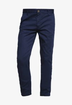 Pier One SLIM FIT CHINO - Chino - Dark Blue -Bekleidungsgeschäft 169130dff92040369b07b81ddb7f4bbc