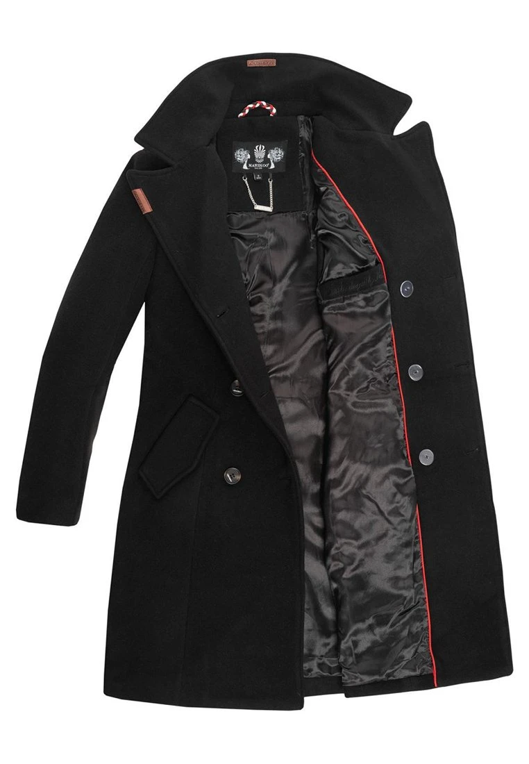 Marikoo NANAKOO - Klassischer Mantel - Black 5 Marikoo NANAKOO - Klassischer Mantel - Black – Bild 3