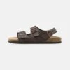 Pier One UNISEX - Riemensandalette - Dark Brown -Bekleidungsgeschäft 1a7a848effe2485c8d756f7696fd5864