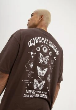 YOURTURN UNISEX - T-Shirt Print - Brown -Bekleidungsgeschäft 21d7423da5f447dea09e51e16fe2ccf6