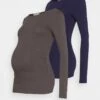 2 PACK - Langarmshirt - Dark Grey/dark Blue -Bekleidungsgeschäft 24365d4cea41422fb3fbae1ef74e5bc2