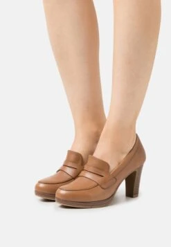 Pier One LEATHER - Pumps - Cognac