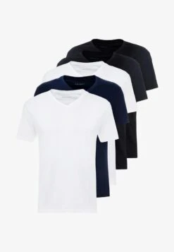 Pier One 5 PACK - T-Shirt Basic - White/blue/black 12 Pier One 5 PACK - T-Shirt Basic - White/blue/black -Bekleidungsgeschäft 2819a515ceaa41a7b996144dea7390c3
