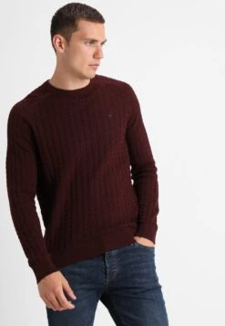 Pier One Strickpullover - Mottled Bordeaux -Bekleidungsgeschäft 299f670f1ac044398a81a9d31b2f4776 1