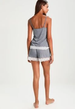 Anna Field SET - Nachtwäsche Set - Off-white/dark Blue -Bekleidungsgeschäft 33d0e936af774883bb2b5a180610a668