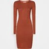Anna Field CREW AUSSCHNITT RIPP TOP BODYCON MINI STRICKKLEID - Etuikleid - Brown -Bekleidungsgeschäft 38de2f6e35c644b49d1c8060d1e77df3