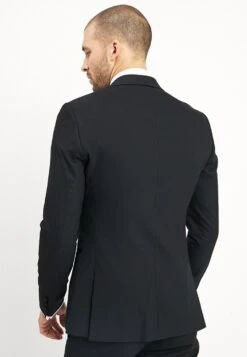 BASIC PLAIN BLACK TUX SUIT SLIM FIT - Anzug - Black -Bekleidungsgeschäft 3e5fbcfc90c94c759674fc2cdbb3d4cb