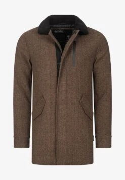 Indicode Jeans FALMO - Kurzmantel - Mini Herringbone Black -Bekleidungsgeschäft 42819a5efc5447739ce007e650207c2e