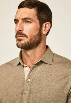 Hackett London JSY STR TRIM - Poloshirt - Khaki -Bekleidungsgeschäft 47a61365d05d4225ac8851c7c5eefc3e