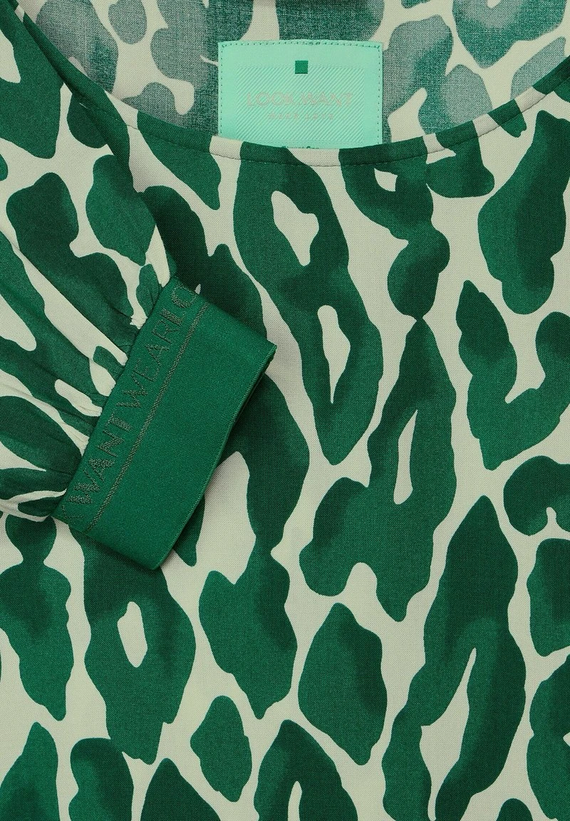 STREET ONE MIT LEO PRINT - Bluse - Grün 7 STREET ONE MIT LEO PRINT - Bluse - Grün – Bild 5