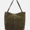 Anna Field LEATHER - Handtasche - Khaki