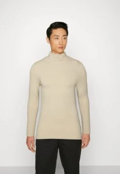 Pier One 2 PACK - Langarmshirt - Beige/bordeaux -Bekleidungsgeschäft 56ac16533860485ab0af4460b554ef38