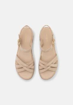 Anna Field LEATHER - Keilsandalette - Beige -Bekleidungsgeschäft 5e0952d91e154888be76cdfe1f9a1c60