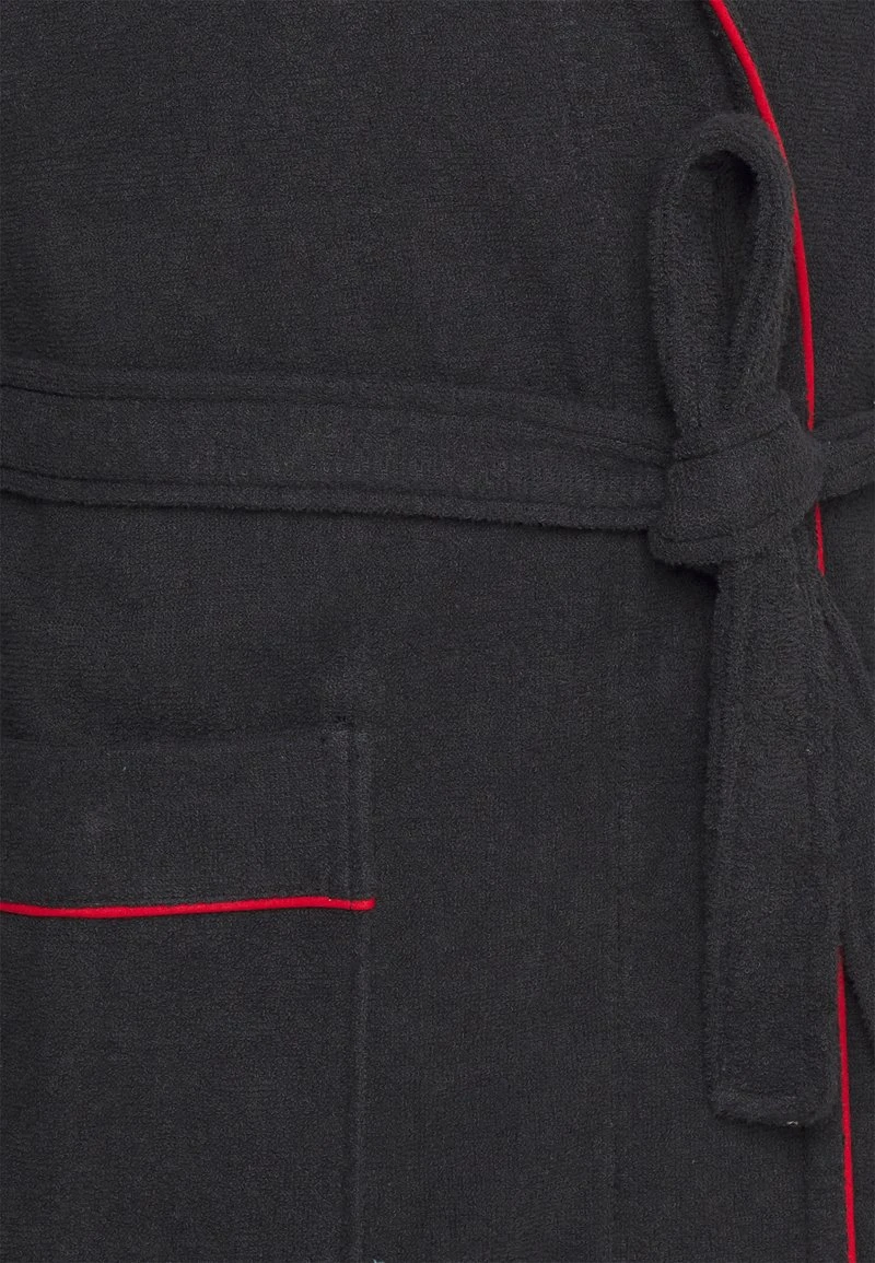 Pier One Bademantel - Black/red 5 Pier One Bademantel - Black/red – Bild 3