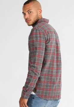 Pier One Hemd - Grey/coral -Bekleidungsgeschäft 62192d2e542d4a69a08273483006118b