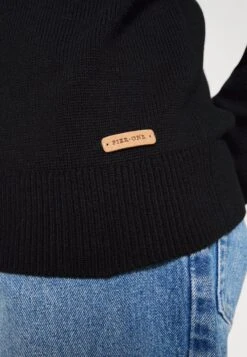 Pier One STRUCTURE BLOCK HIGH COLLAR - Strickjacke - Black -Bekleidungsgeschäft 6a3d75ac81f349948e6db8598e9da725