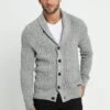 Pier One Strickjacke - Mottled Dark Grey