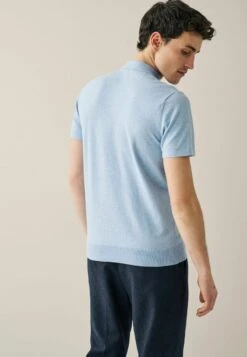 Next TEXTURED STANDARD - Poloshirt - Blue -Bekleidungsgeschäft 78785937cc16466681b0fa3a23f12e61