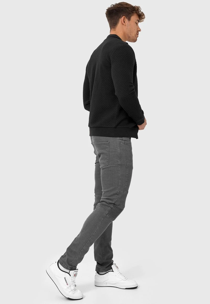 Indicode Jeans BERMIE - Sweatjacke - Black 5 Indicode Jeans BERMIE - Sweatjacke - Black – Bild 3