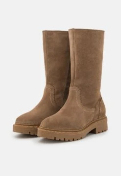 Pier One LEATHER WINTER BOOT - Stiefel - Taupe -Bekleidungsgeschäft 83df9d01add942eaabb452a58120a742