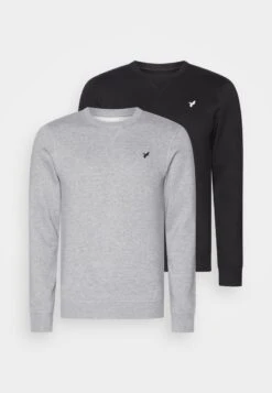 Pier One Sweatshirt - Black/mottled Grey -Bekleidungsgeschäft 85f1371ece5d476794476850af6f9da1 1