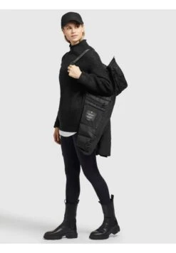 Khujo KANDA - Wintermantel - Schwarz -Bekleidungsgeschäft 8e16cae35efa49bf9dc0afccd6a5cd78