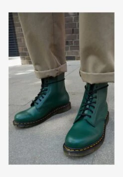 Dr. Martens 1460 BOOT - Schnürstiefelette - Green Smooth -Bekleidungsgeschäft 8f0f0754f0f54b599c78a4233ef1b4bf