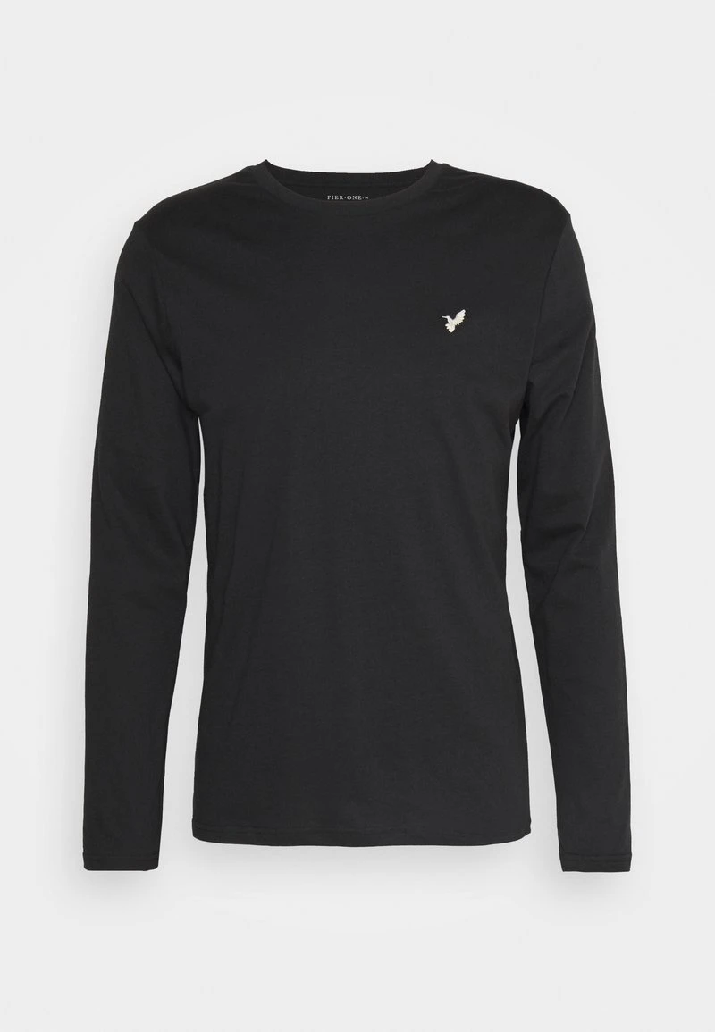 Pier One UNISEX 3 PACK - Langarmshirt - Black/dark Blue/stone 7 Pier One UNISEX 3 PACK - Langarmshirt - Black/dark Blue/stone – Bild 5