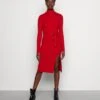 Anna Field ROLLKRAGEN RIPP MINI STRICKKLEID MIT GÜRTEL - Strickkleid - Red -Bekleidungsgeschäft 9fda608887c6431580b68dc824e7e09f