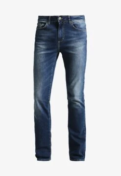 Pier One Jeans Straight Leg - Washed Dark Blue -Bekleidungsgeschäft a50c76bb7abb42f898d09733f52d63c1