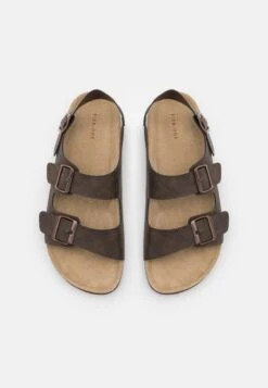 Pier One UNISEX - Riemensandalette - Dark Brown -Bekleidungsgeschäft a689817c07e34f47aa63a98de89f094a
