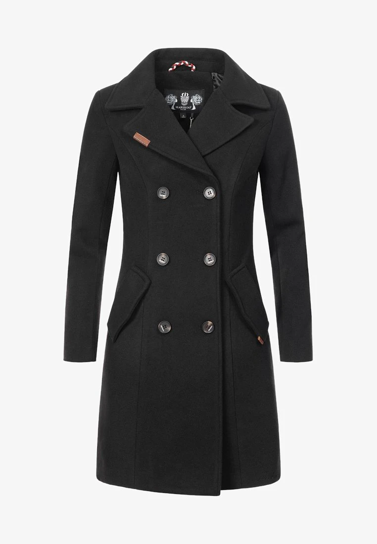 Marikoo NANAKOO - Klassischer Mantel - Black 6 Marikoo NANAKOO - Klassischer Mantel - Black – Bild 4