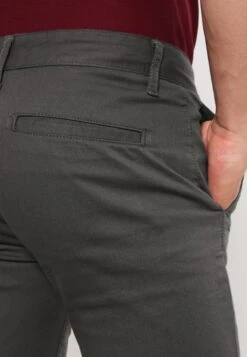 Pier One SLIM FIT CHINO - Chino - Dark Grey -Bekleidungsgeschäft ad63fc5f1f3f44ed919d121e71899f26
