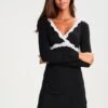 Anna Field HEIDI LONG SLEEVES VISCOSE NIGHTDRESS - Nachthemd - Black -Bekleidungsgeschäft add11b3cd2864d078e241158fecd36d3