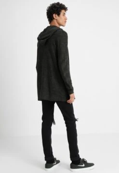 Pier One Strickjacke - Black/olive -Bekleidungsgeschäft b1c42fa61d4b4b0ab71ca3de14a4aa30