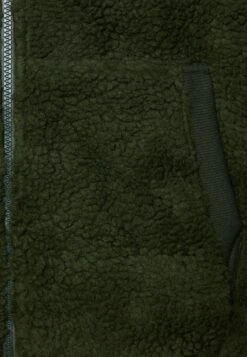 Pier One BORG ZIP-UP JACKET - Fleecejacke - Dark Green -Bekleidungsgeschäft b36b213309db429a9a051cbae9dee2b1