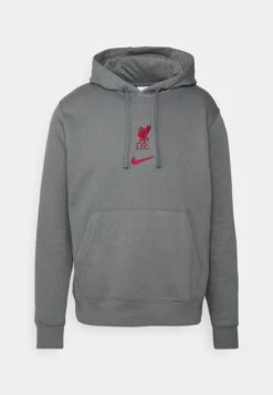 Nike Performance LIVERPOOL FC CLUB HOODIE - Sweatshirt - Smoke Grey/tough Red 12 Nike Performance LIVERPOOL FC CLUB HOODIE - Sweatshirt - Smoke Grey/tough Red -Bekleidungsgeschäft b49f30b9d3064a0aa50fc109a5663008