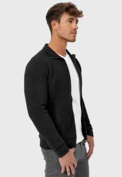 Indicode Jeans BERMIE - Sweatjacke - Black 12 Indicode Jeans BERMIE - Sweatjacke - Black -Bekleidungsgeschäft b8e0b0cb20054b09aa21a3c7b58a883c