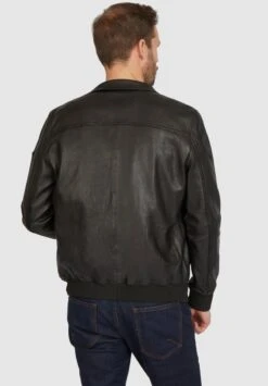 Bugatti LEONARDO - Lederjacke - Schwarz -Bekleidungsgeschäft c01e348df03f48c9a0dca42c9d95962f