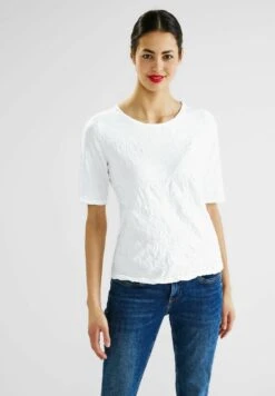 STREET ONE CRASH OPTIK - T-Shirt Basic - Weiß