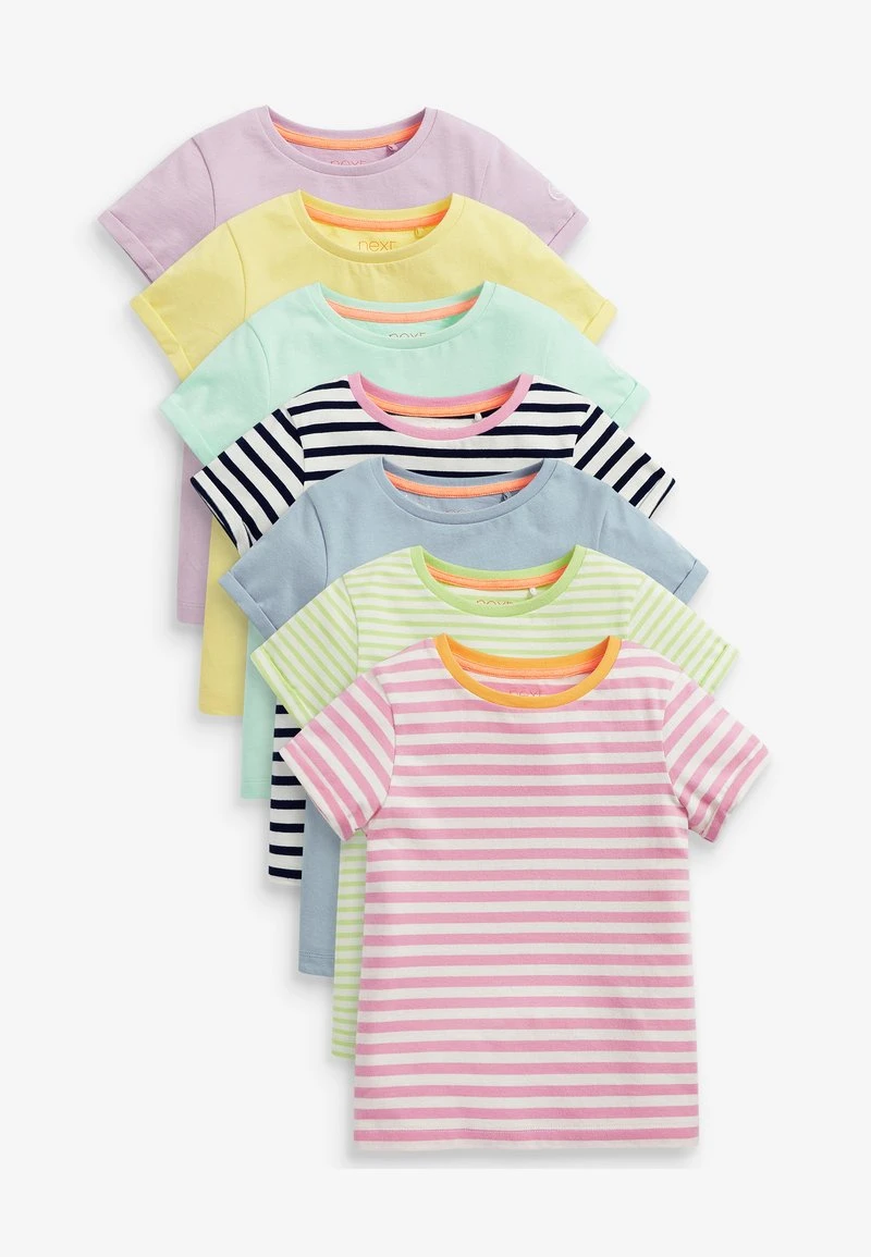 Next 7 PACK - T-Shirt Print - Multi-coloured 3 Next 7 PACK - T-Shirt Print - Multi-coloured