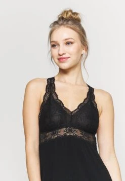 Anna Field ANNA VISCOSE DRESS - Nachthemd - Black -Bekleidungsgeschäft cc53c87e9ae54322bf91806641c1165f