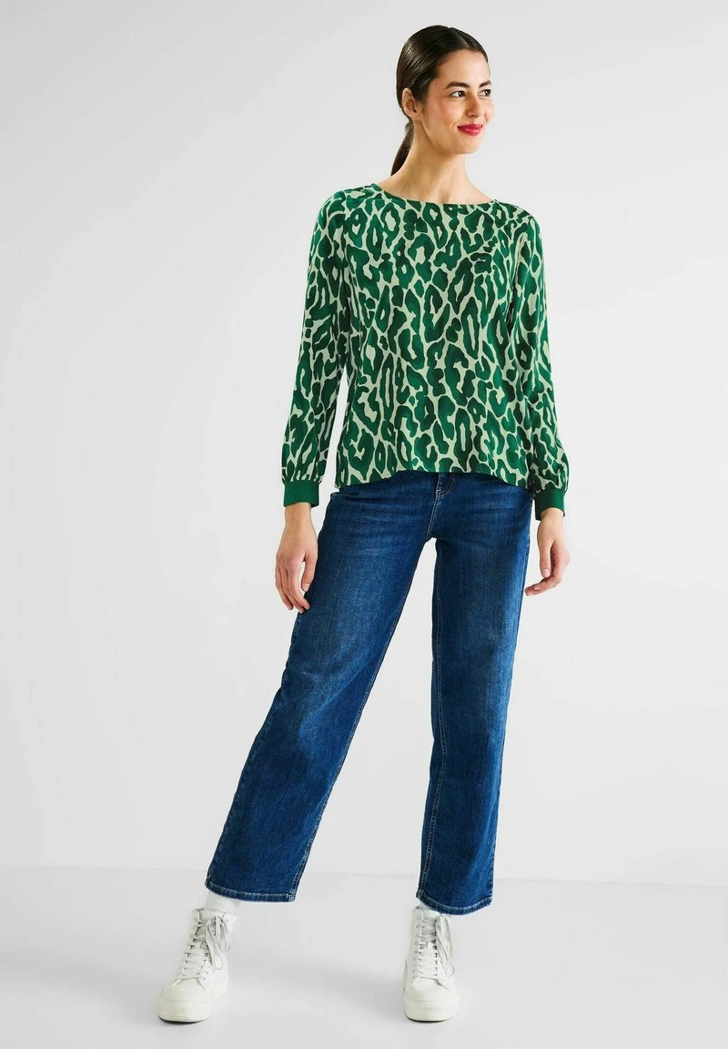 STREET ONE MIT LEO PRINT - Bluse - Grün 4 STREET ONE MIT LEO PRINT - Bluse - Grün – Bild 2