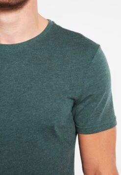 Pier One T-Shirt Basic - Green Melange -Bekleidungsgeschäft d508f159fdf845899bceb24aac987afc