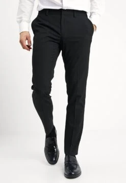 BASIC PLAIN BLACK TUX SUIT SLIM FIT - Anzug - Black -Bekleidungsgeschäft d7c6dc4b665a4696a153e495b2b1bcb6