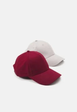 Pier One UNISEX 2 PACK - Cap - Light Grey/berry -Bekleidungsgeschäft dc135ddce2ca4d6ea4c07bf8c622a918 1